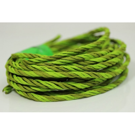 Papiergaren "Twee kleuren" 5 meter - appelgroen (011)