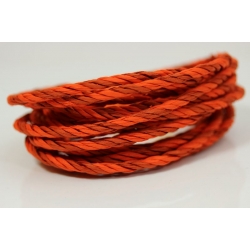 Papiergaren "Twee kleuren" 5 meter - hard oranje (030)
