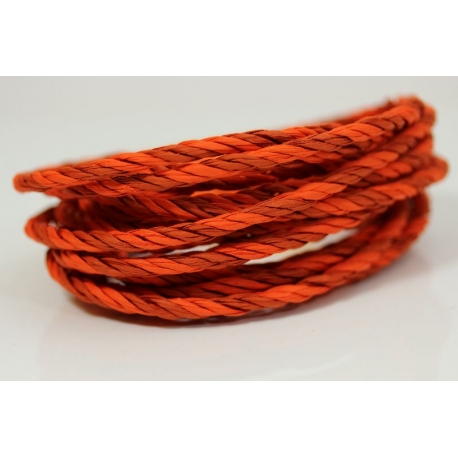 Papiergaren "Twee kleuren" 5 meter - hard oranje (030)