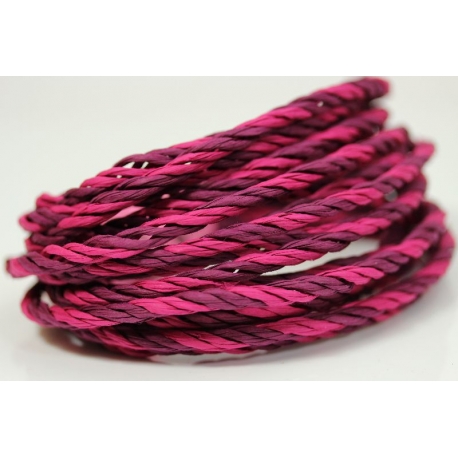 Papiergaren "Twee kleuren" 5 meter - magenta (019)
