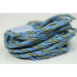 Papiergaren "Twee kleuren" 5 meter - licht blauw (025)