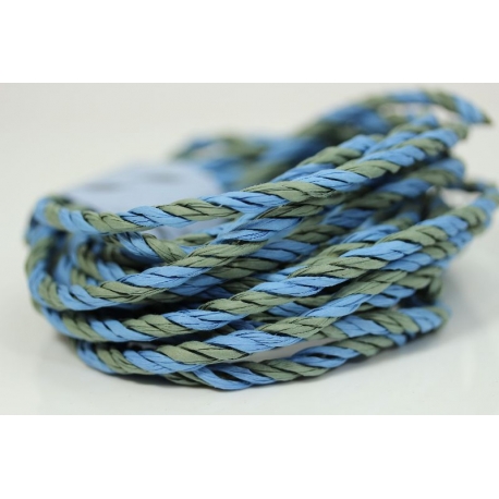 Papiergaren "Twee kleuren" 5 meter - licht blauw (025)