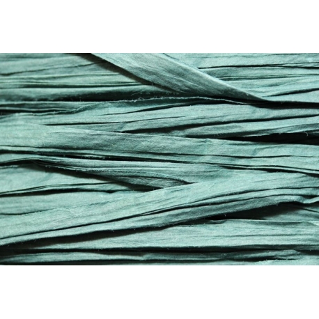 Papierband 15 meter - donker blauw/groen (029)