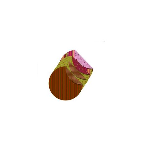 Helsinki, vouwpapier 10 cm rond (tweezijdig)