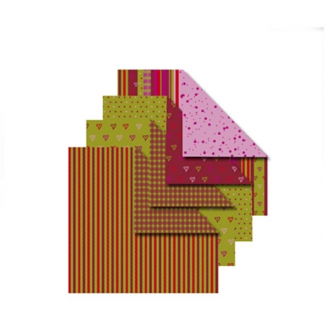 Helsinki, vouwpapier 10x10 cm (tweezijdig)