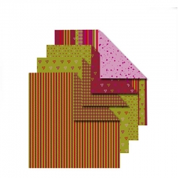Helsinki, vouwpapier 15x15 cm (tweezijdig)