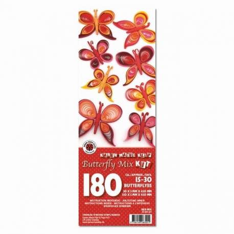 Vlinders Quilling pakket - Rood