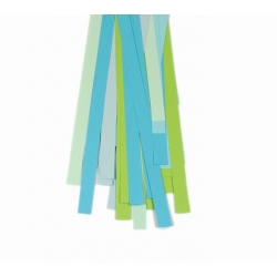 Filigraan papier groen/blauw - 15 mm