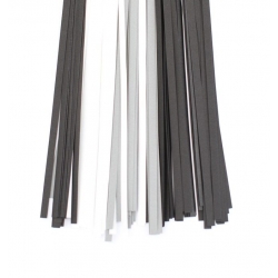 Filigraan papier zwart/wit/grijs - 10 mm