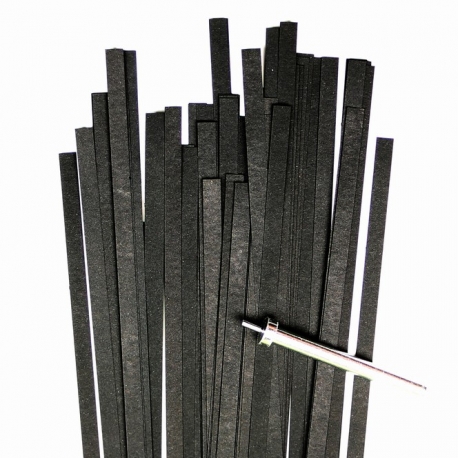 Filigraan papier - 5 mm - zwart