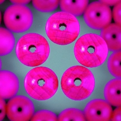 Houten kralen - roze 4 mm