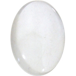 Ovale steen transparant - 22 x 30mm 
