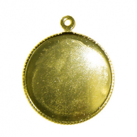 Ronde hanger 24mm - goud