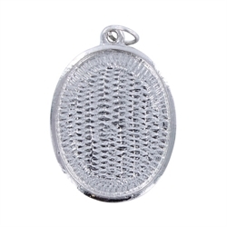 Ovale hanger 22 x 30 mm - Rhodium