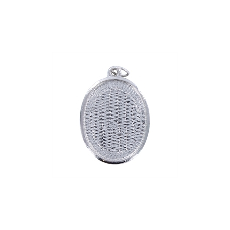 Ovale hanger 22 x 30 mm - Rhodium