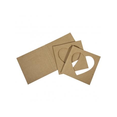 Cover me - Leporello, 2 fotolijstjes met hart
