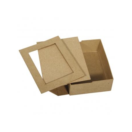 Cover me - Klapdoos met fotolijstje - 16x12x6 cm