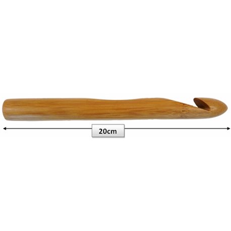 Houten haaknaald - 20 mm