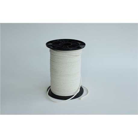 Gevlochten katoentouw - 4 mm - 1 meter touw