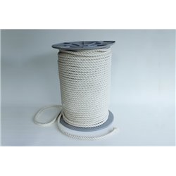 Geslagen katoentouw - 10 mm - 1 meter