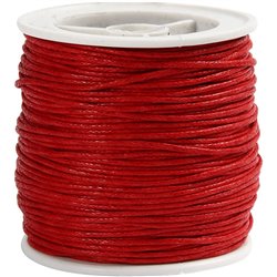 Gewaxt katoen - rood