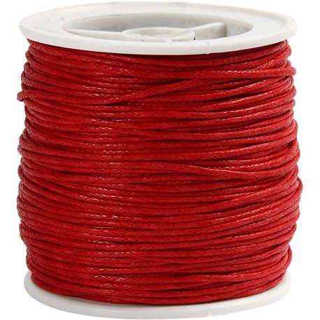 Gewaxt katoen - rood