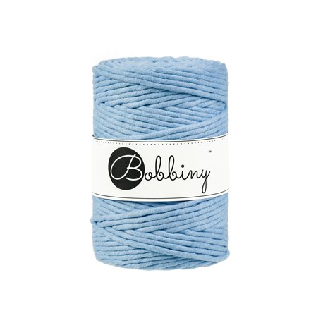 Getwijnd katoen - 5 mm - Baby Blauw