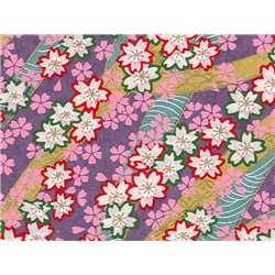 Washi papier motief bloemen en lijnen - JP0579