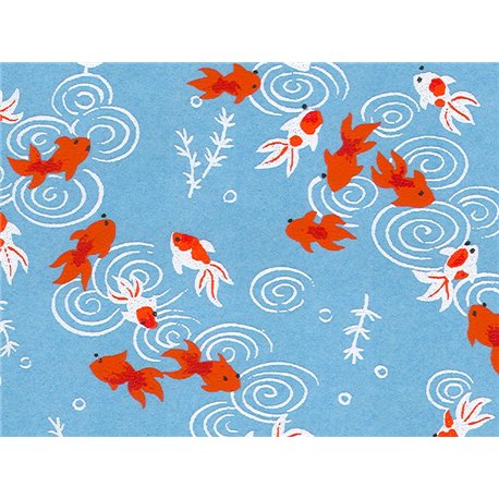 Washi papier motief vissen - JP0503