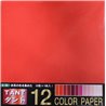 Origami papier 35x35 cm - Tant 12 kleuren Rood