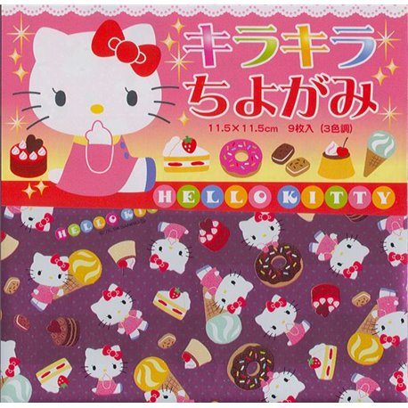 Origami papier 11,5x11,5 cm - Hello Kitty