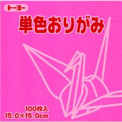 Eén kleur Origami 15x15 cm - Roze