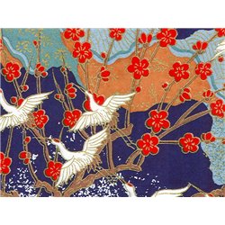 Washi papier motief kraanvogels - JP0781
