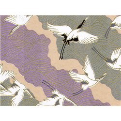 Washi papier motief kraanvogels - JP0790