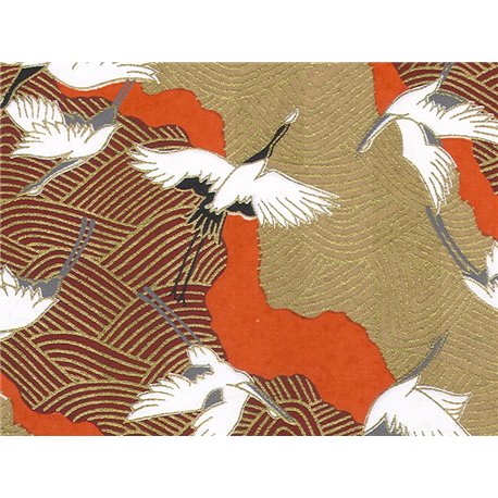 Washi papier motief kraanvogels - JP0792