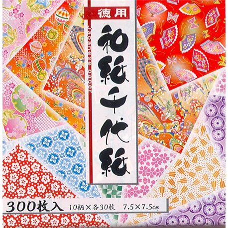 Origami papier 7,5x7,5 cm - Yuzen motieven