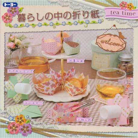 Origami papier 15x15 cm - Tea Time
