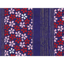 Washi papier motief bloemen en lijnen - JP0872