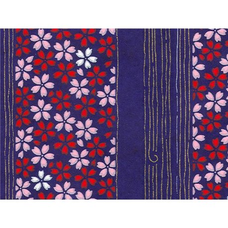 Washi papier motief bloemen en lijnen - JP0872