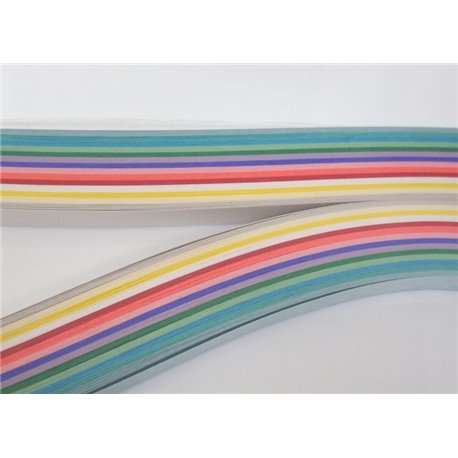 Filigraan papier 14 kleuren met glans ~ 16mm