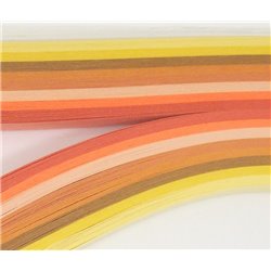 Filigraan papier oranje/geel ~ 13mm