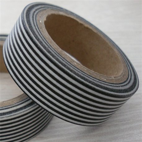 Masking Tape - Strepen zwart