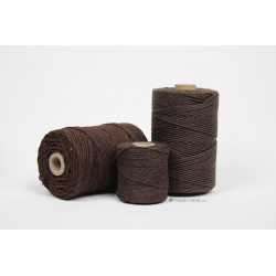 Eco Cotton Twine - Chocolade Bruin - 1 mm