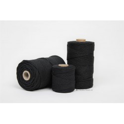 Eco Cotton Twine - Zwart - 1 mm