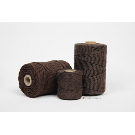 Eco Cotton Twine - Chocolade Bruin - 2,2 mm