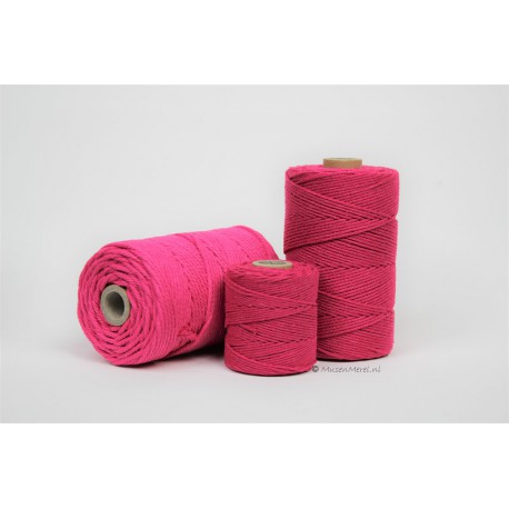 Eco Cotton Twine - Donker Rose - 2,2 mm