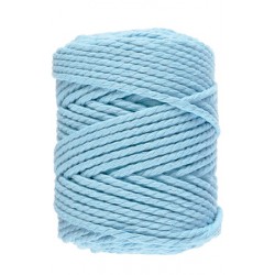 Macramé 10 - Azuurblauw - 5 mm