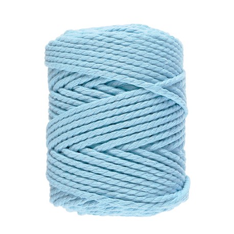 Macramé 10 - Azuurblauw - 5 mm