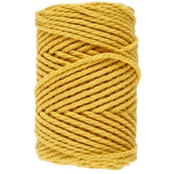 Macramé 8 - Geel - 3 mm