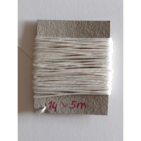 linnen draad No. 14 - wit (5 meter) 